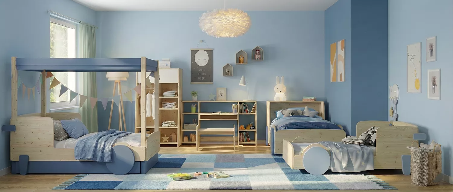 banniere lit montessori mise en situation