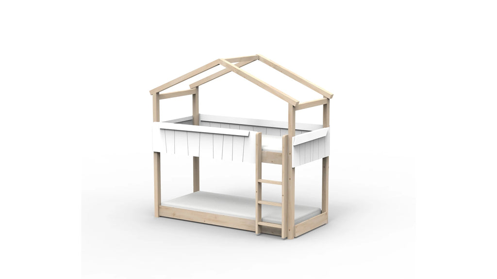 Lit Montessori cabane M1 superposé - Étoile