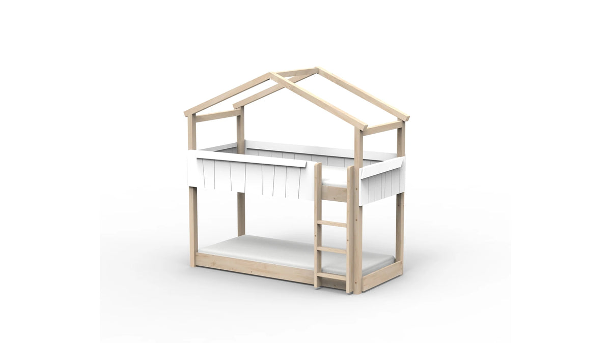 Lit Montessori cabane M1 superposé - Étoile