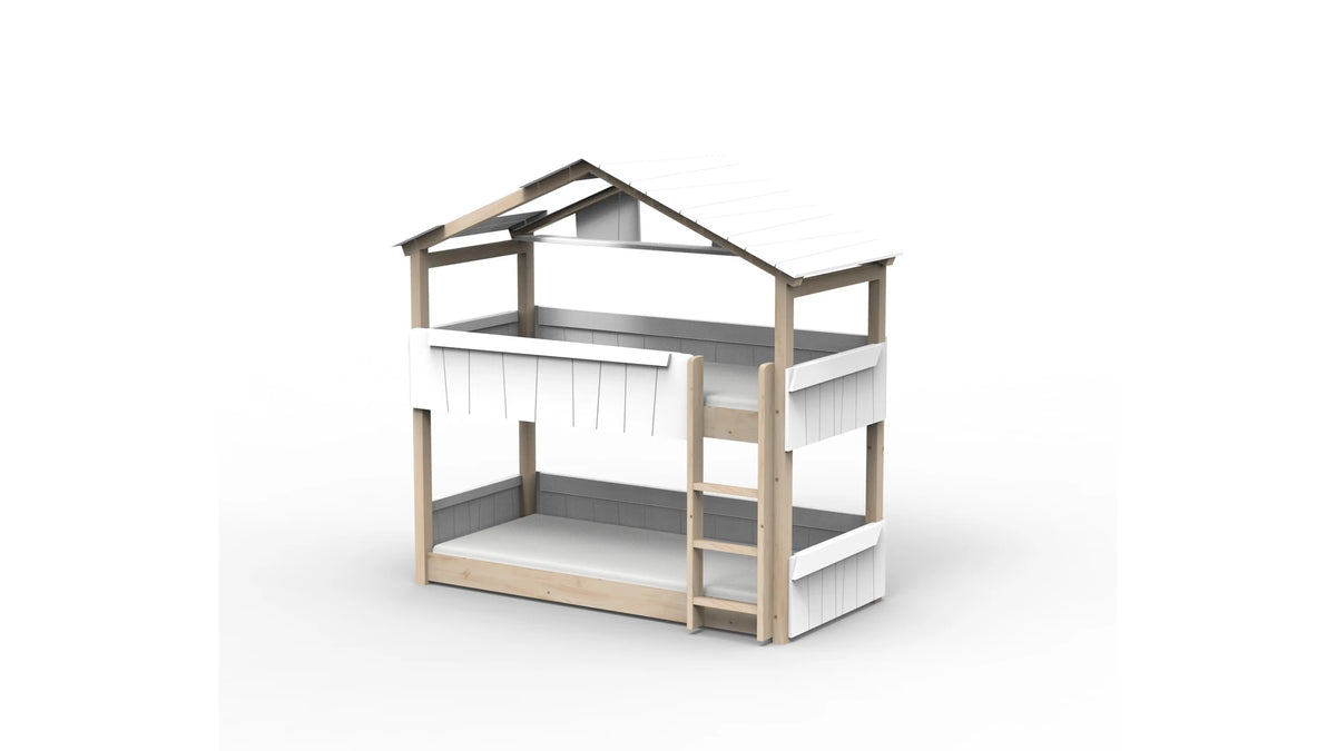 Lit Montessori cabane M3 superposé - Étoile