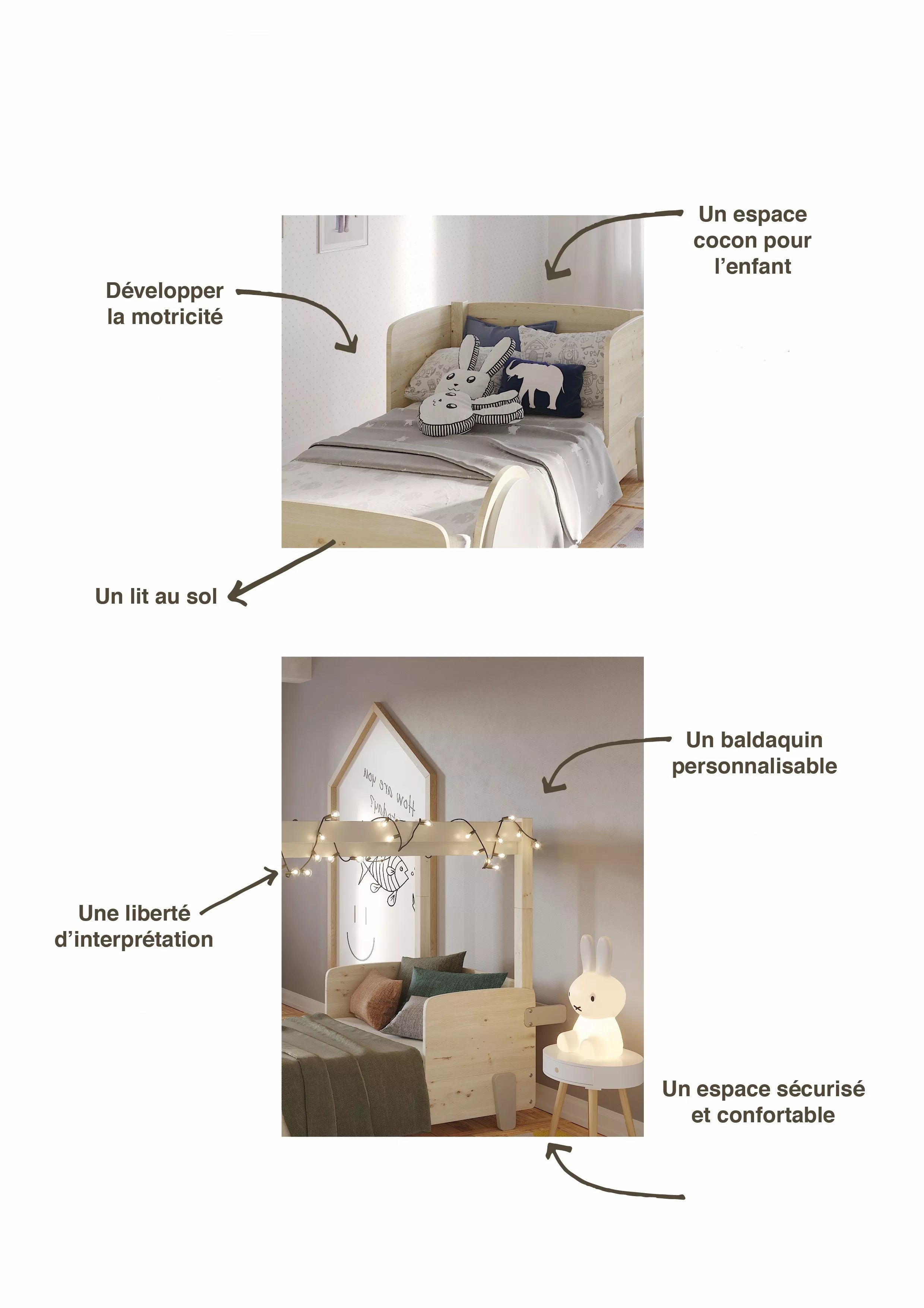 points fort des lits montessori chez bambiniya