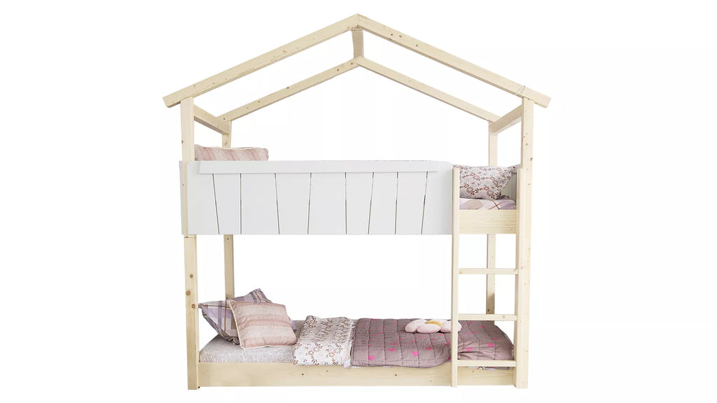 Lit Montessori cabane M1 superposé - Étoile