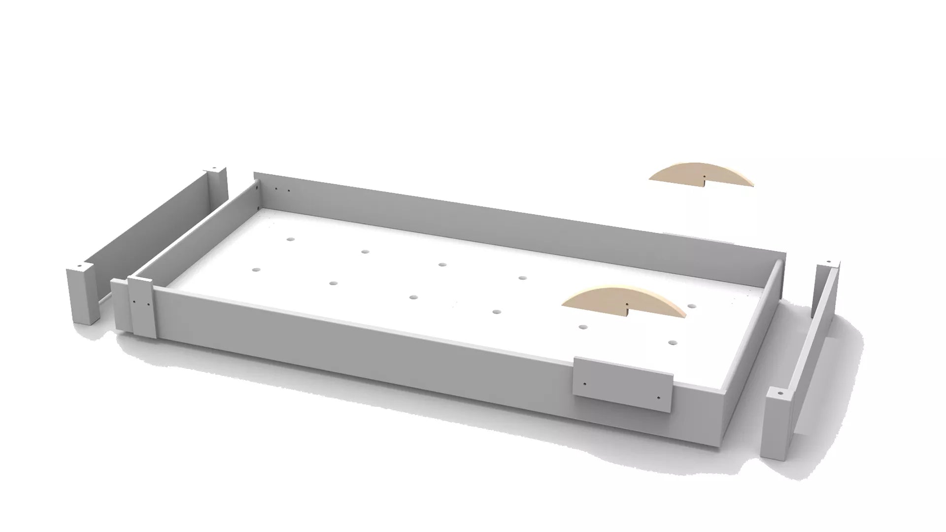 fond blanc kit tiroir lit