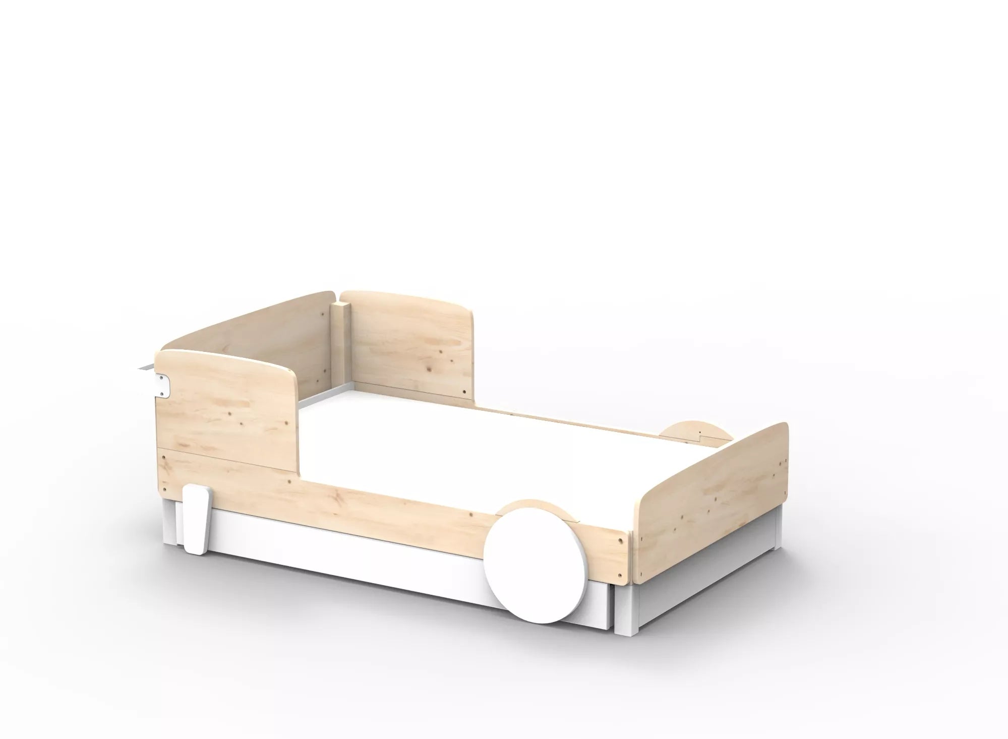 Lit Montessori simple avec tiroir en bois massif – Éveil