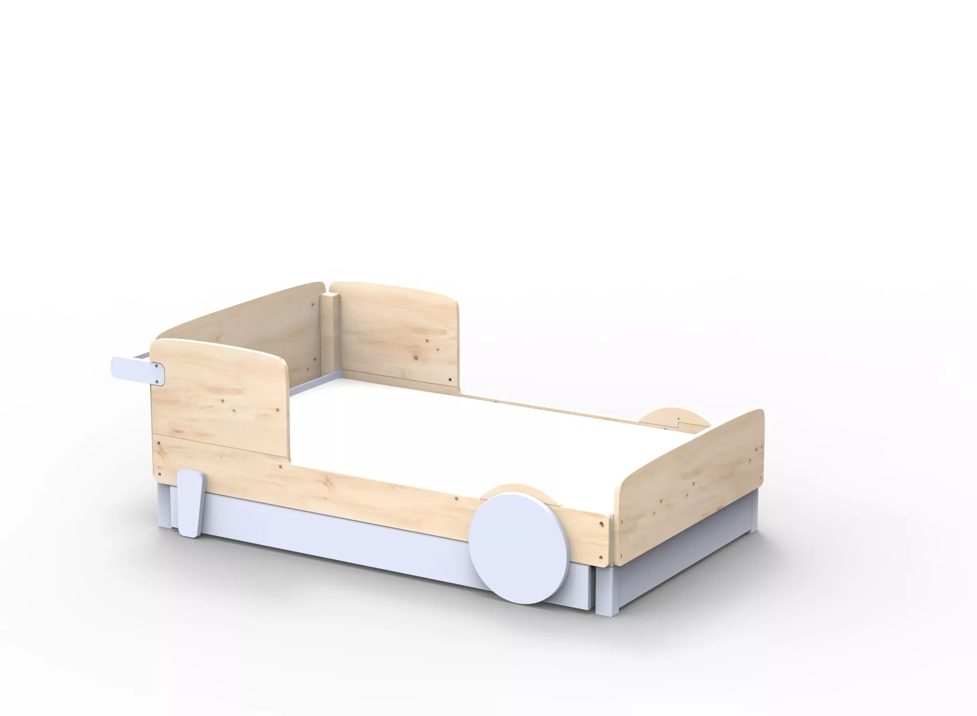 Lit Montessori simple avec tiroir en bois massif – Éveil