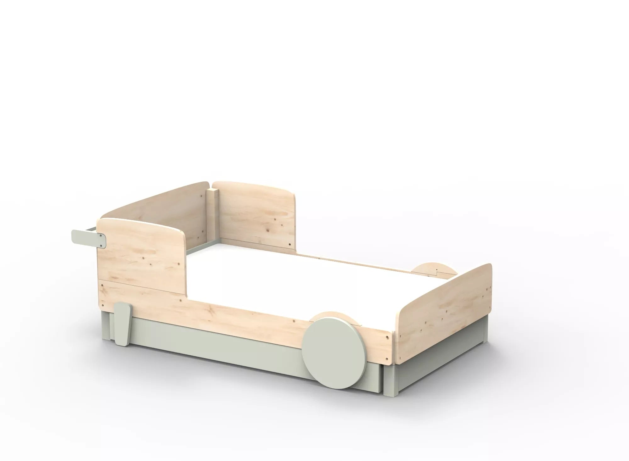 Lit Montessori simple avec tiroir en bois massif – Éveil