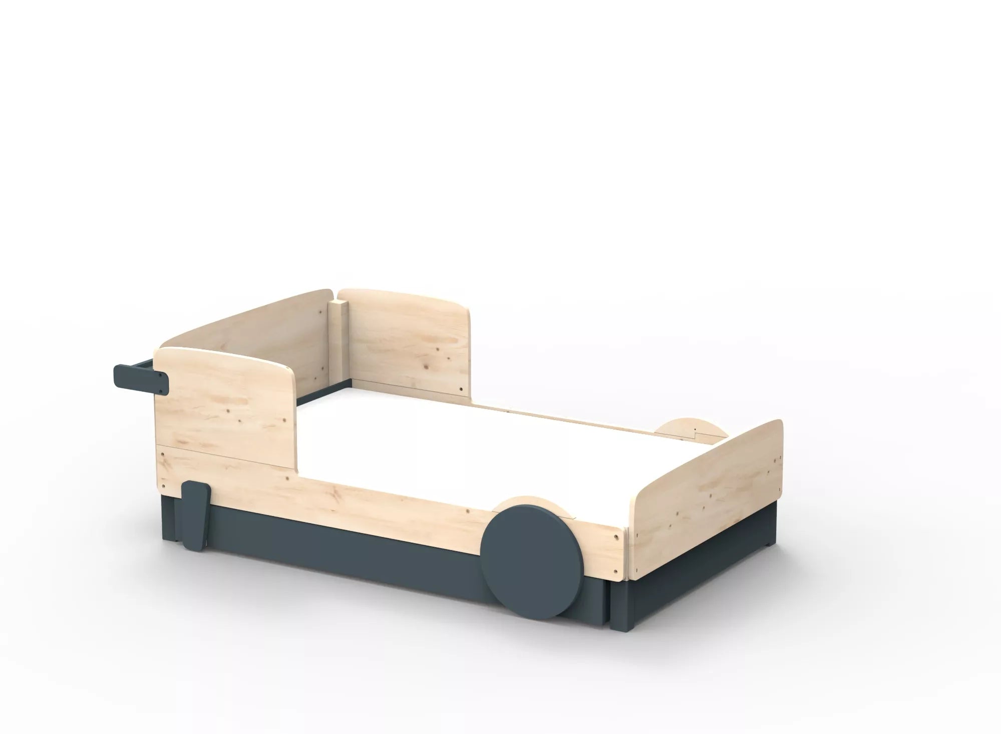 Lit Montessori simple avec tiroir en bois massif – Éveil