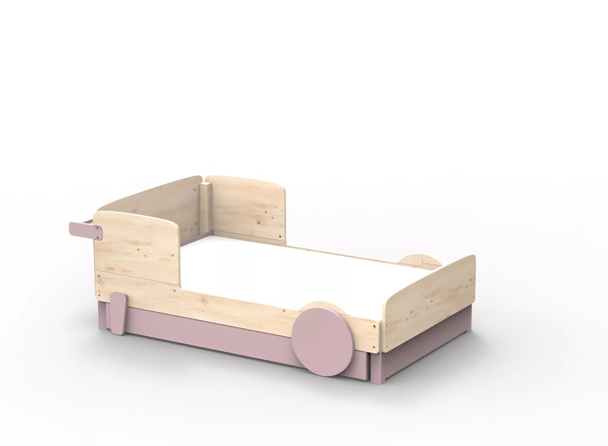 Lit Montessori simple avec tiroir en bois massif – Éveil