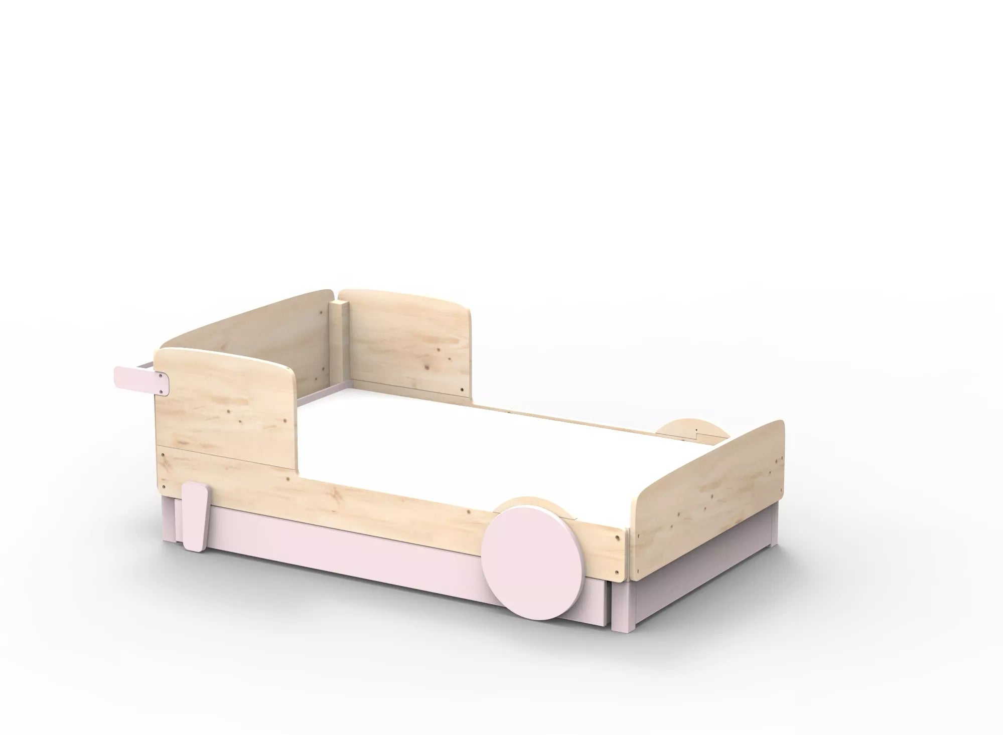 Lit Montessori simple avec tiroir en bois massif – Éveil