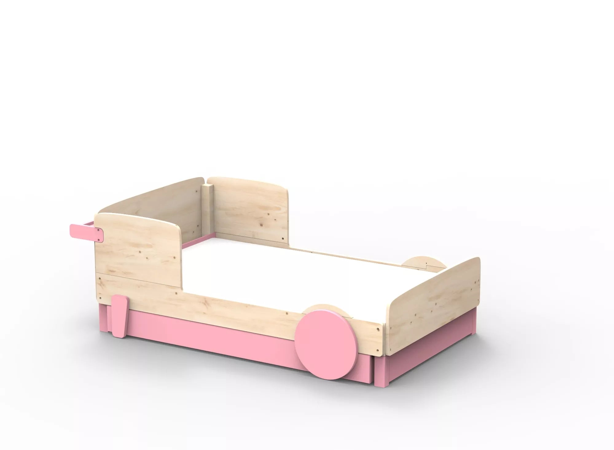 Lit Montessori simple avec tiroir en bois massif – Éveil