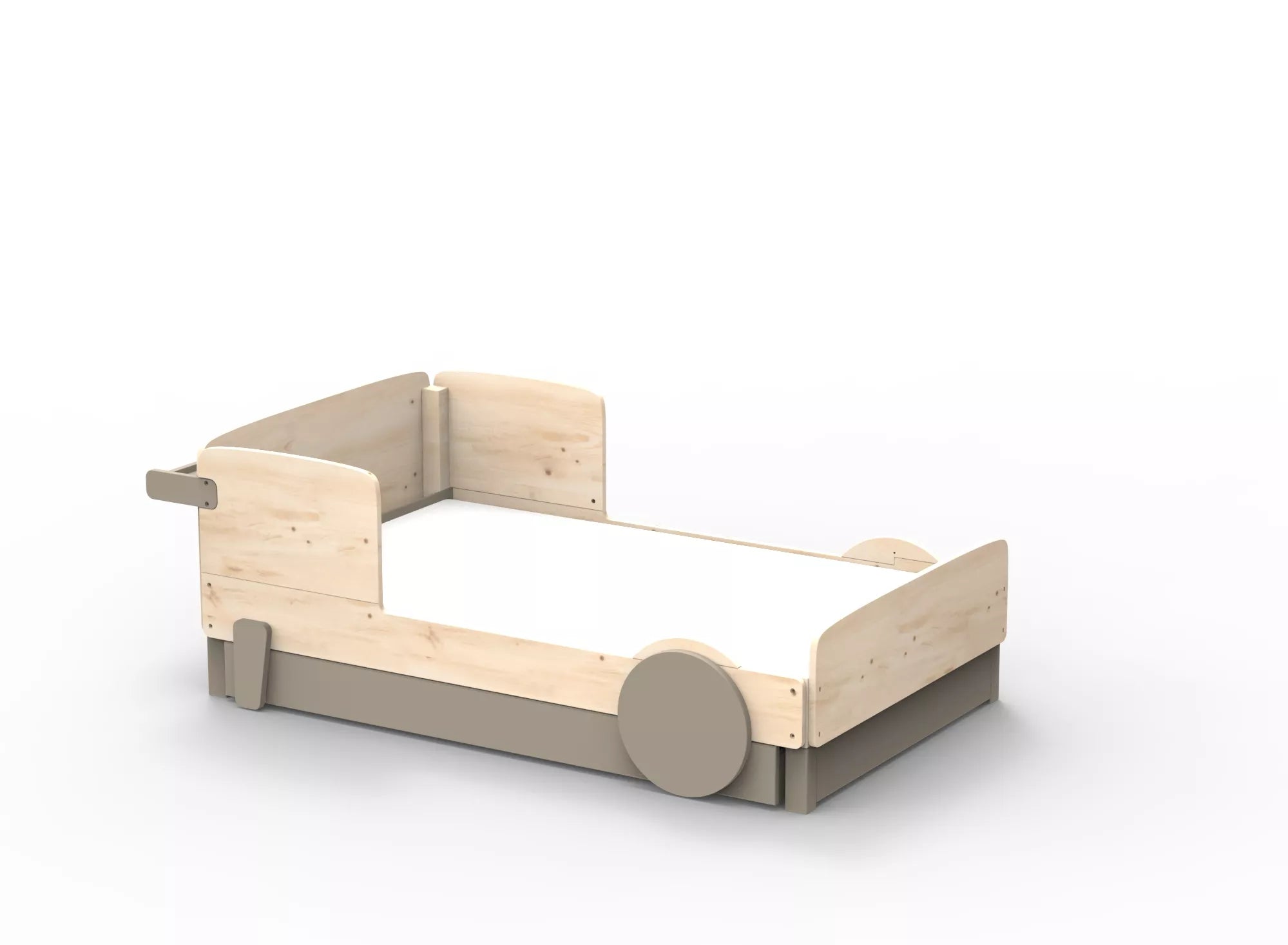 Lit Montessori simple avec tiroir en bois massif – Éveil