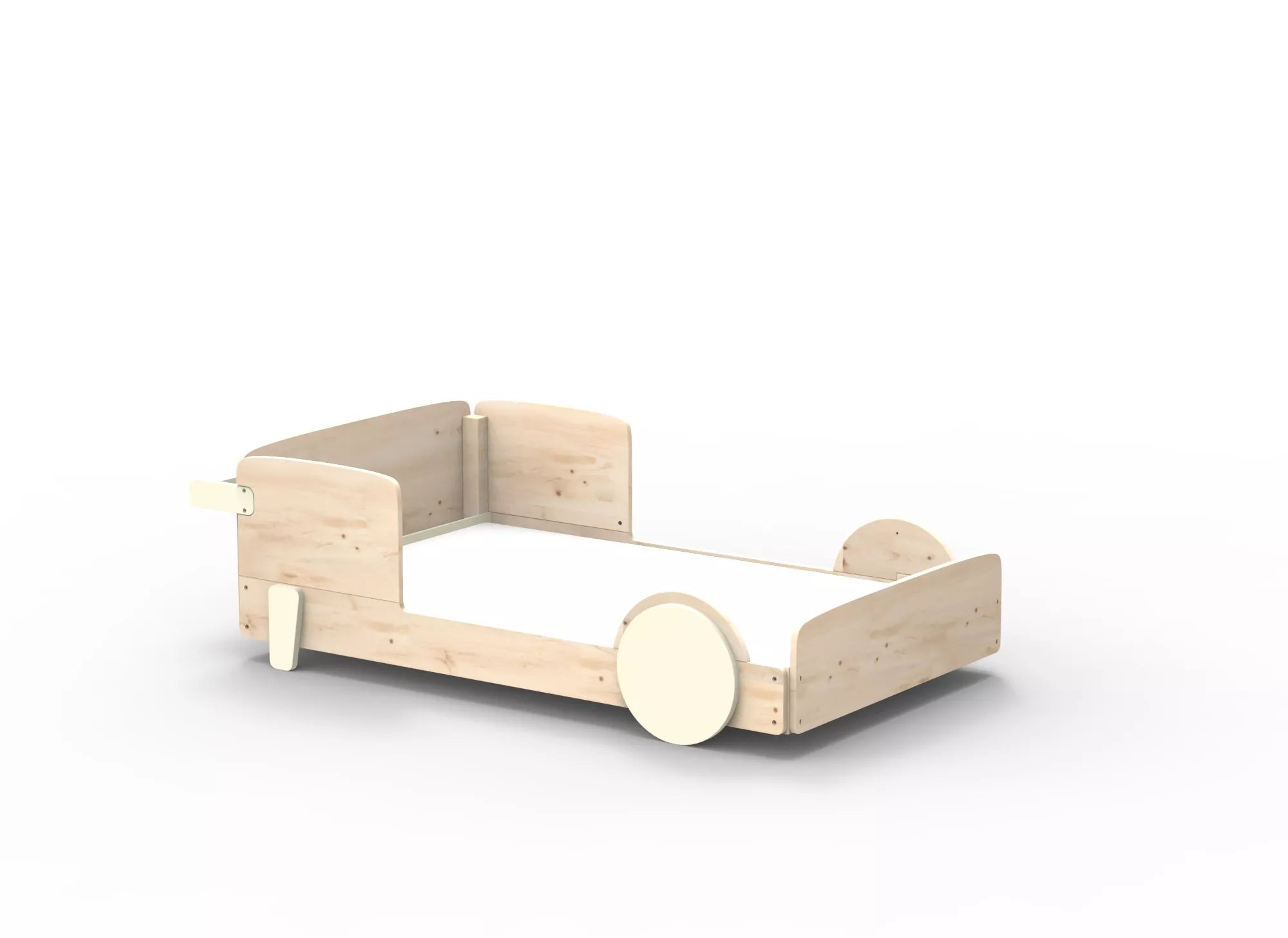 Lit Montessori simple en bois massif – Éveil