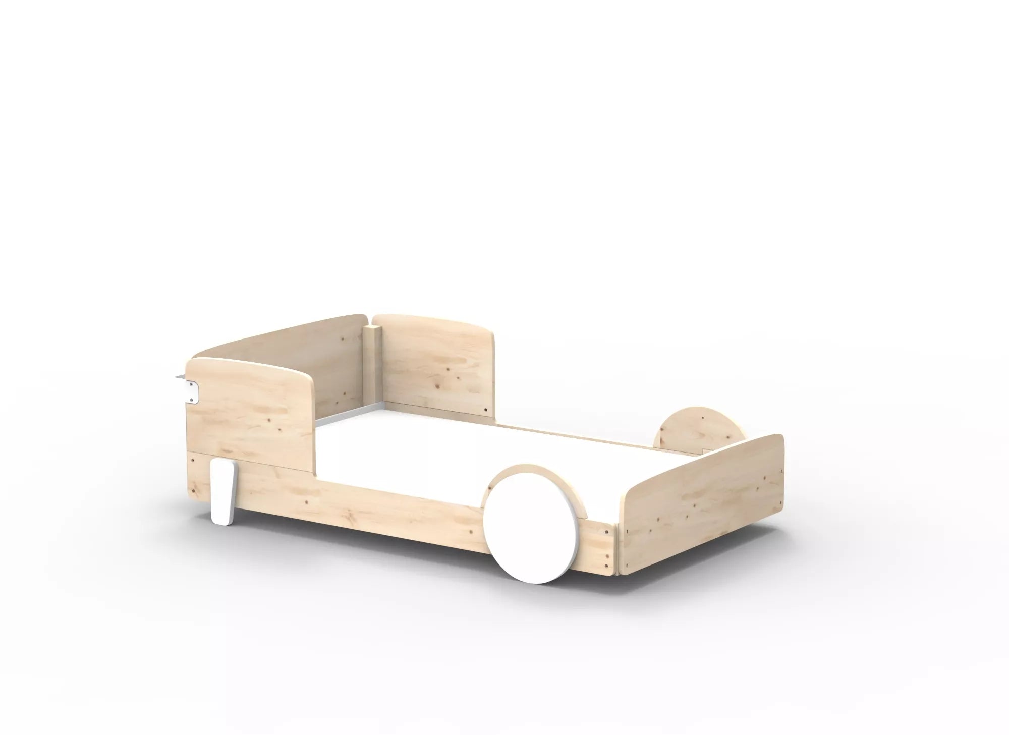Lit Montessori simple en bois massif – Éveil