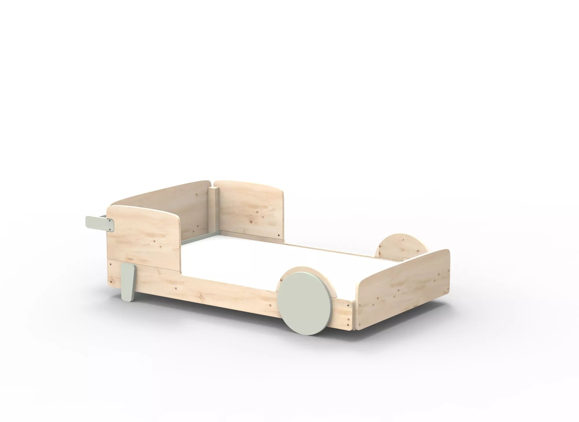 Lit Montessori simple en bois massif – Éveil