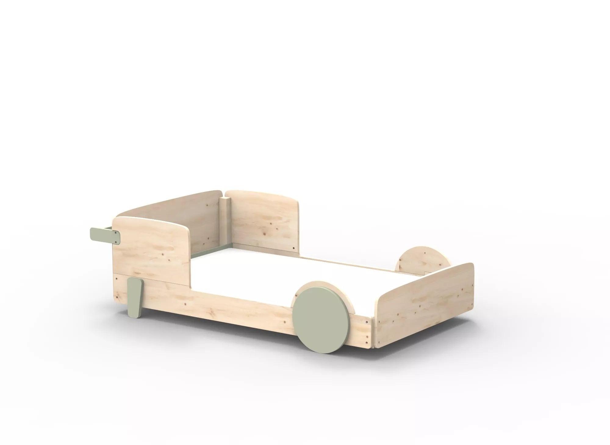 Lit Montessori simple en bois massif – Éveil