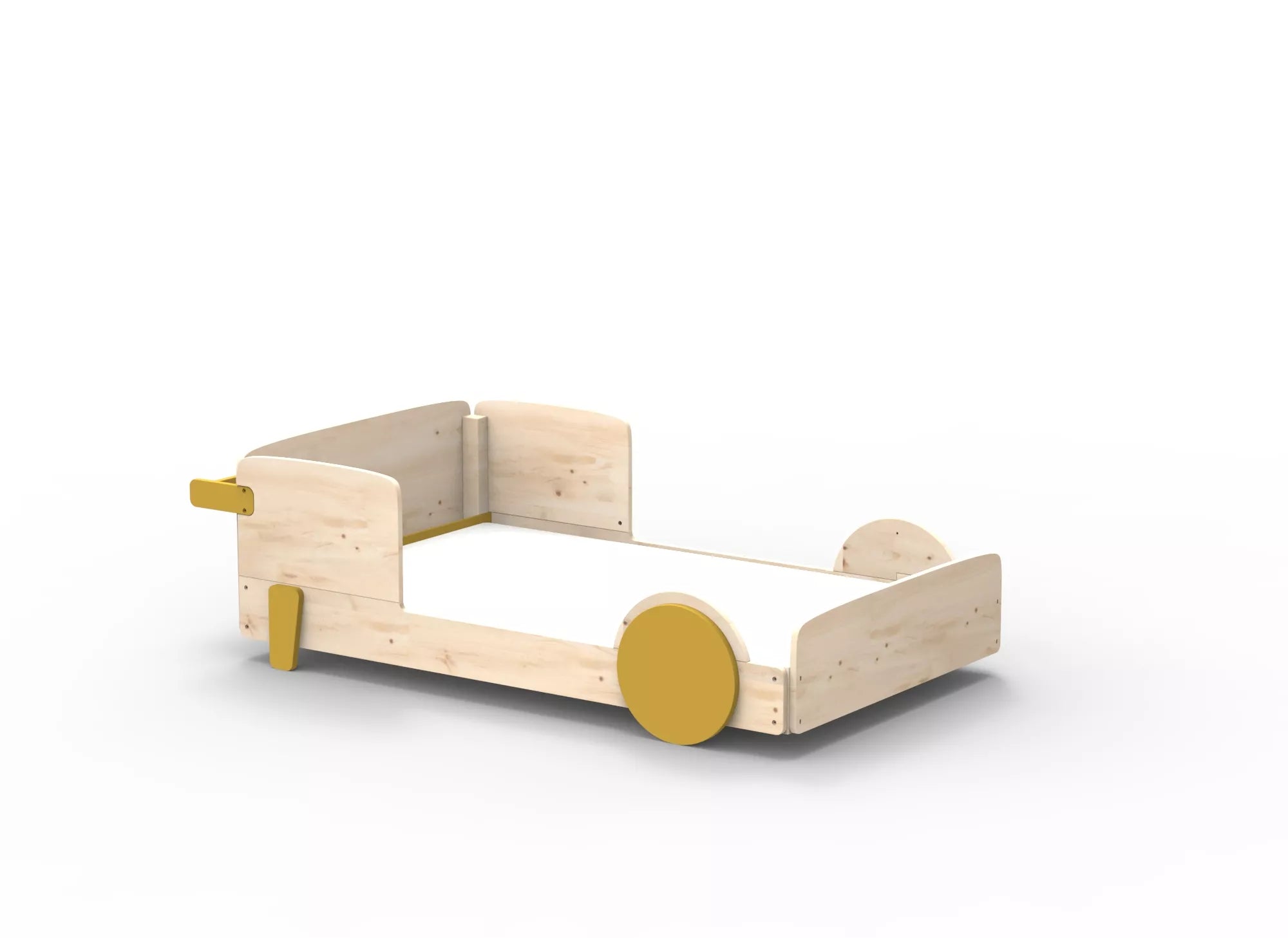 Lit Montessori simple en bois massif – Éveil