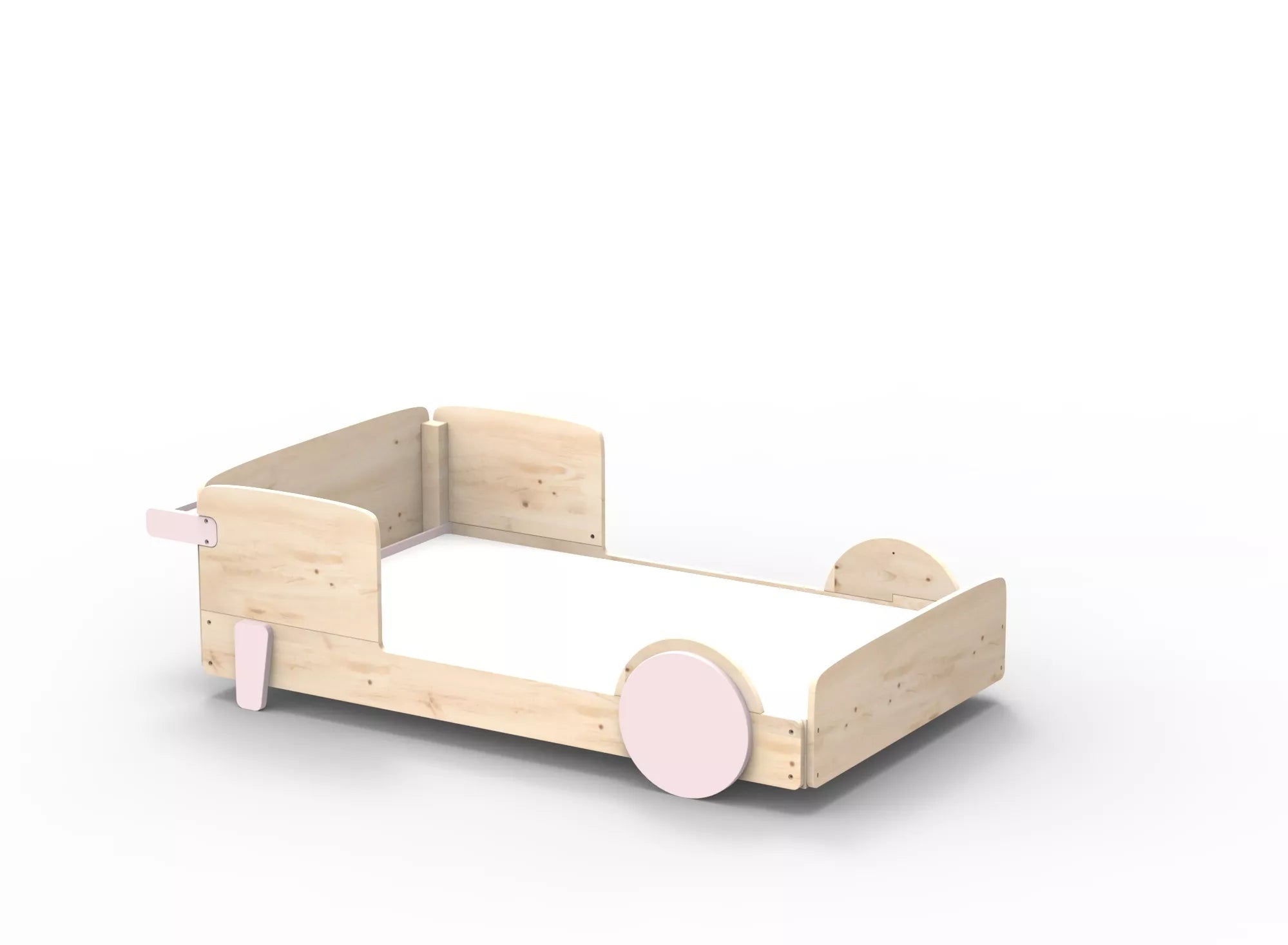 Lit Montessori simple en bois massif – Éveil