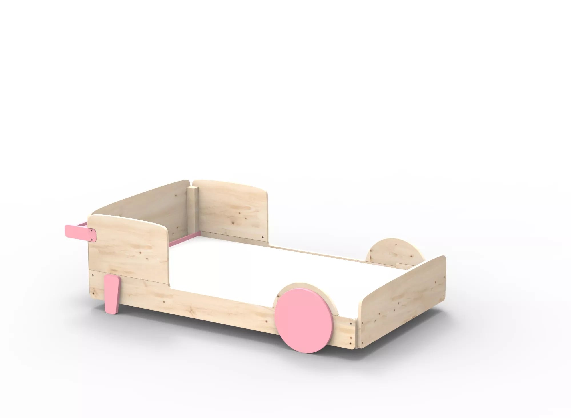 Lit Montessori simple en bois massif – Éveil