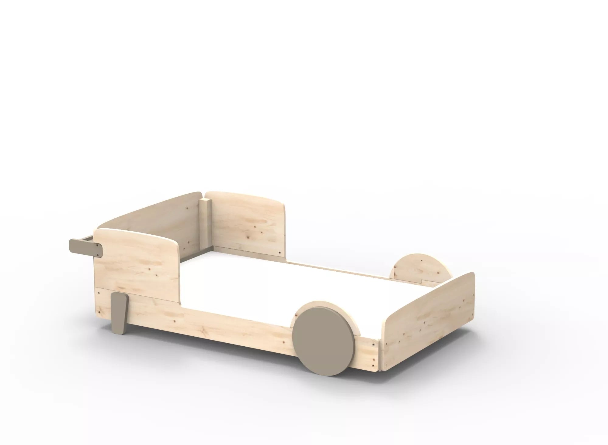 Lit Montessori simple en bois massif – Éveil