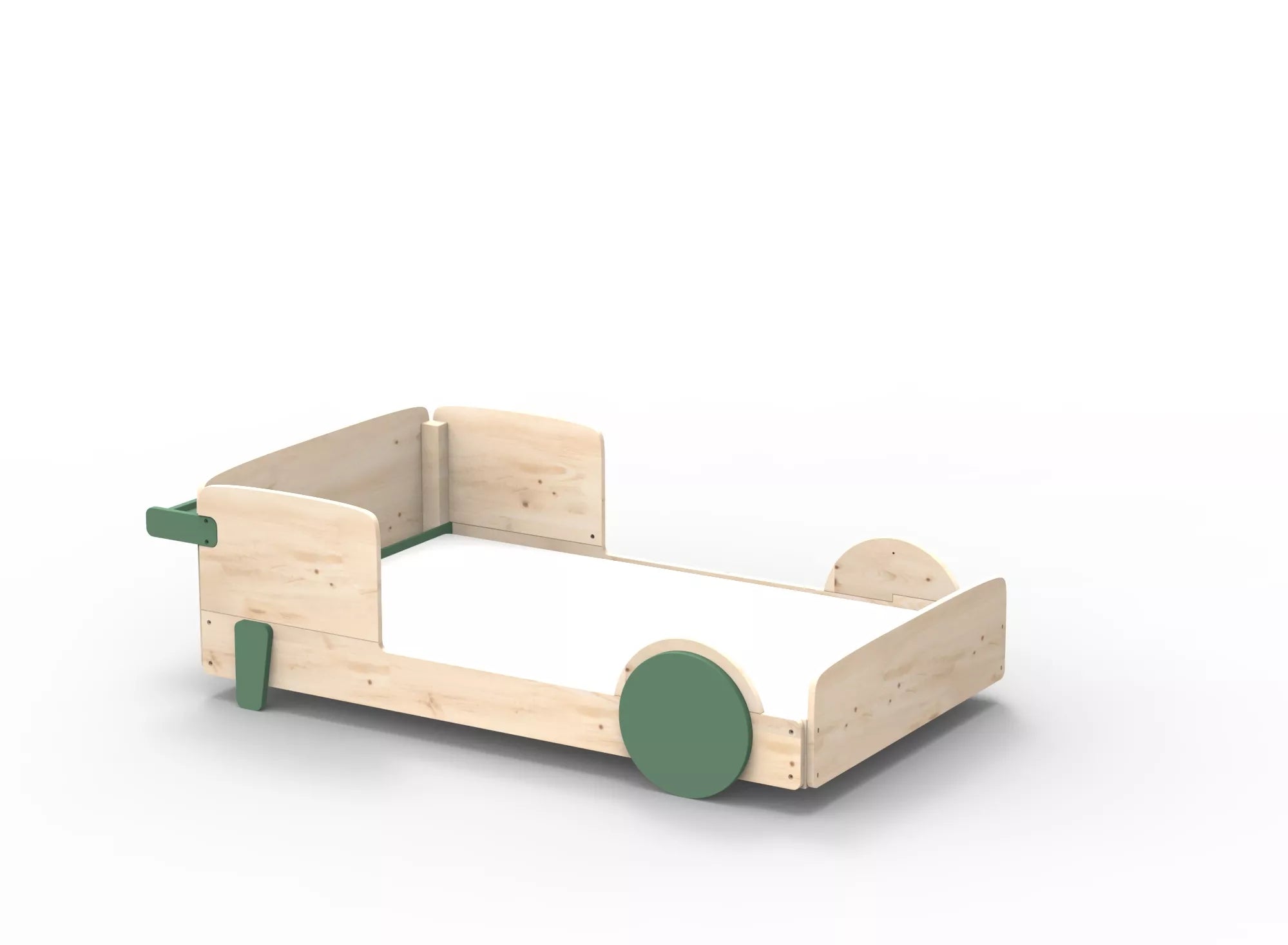Lit Montessori simple en bois massif – Éveil