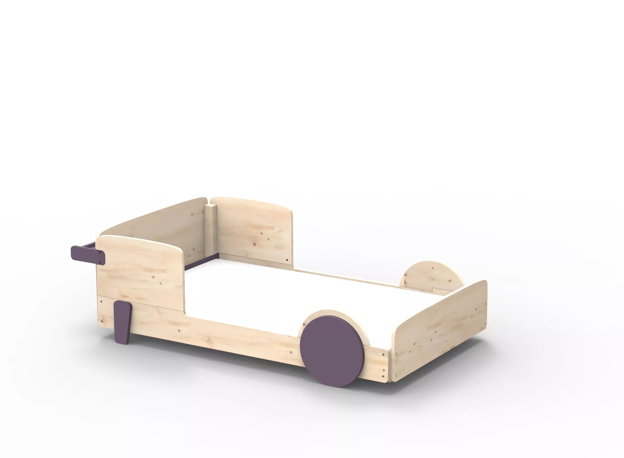Lit Montessori simple en bois massif – Éveil