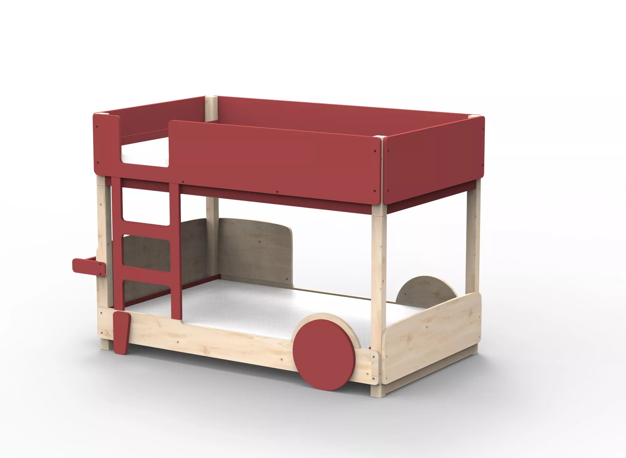 Lit Montessori superposé en bois massif - Éveil