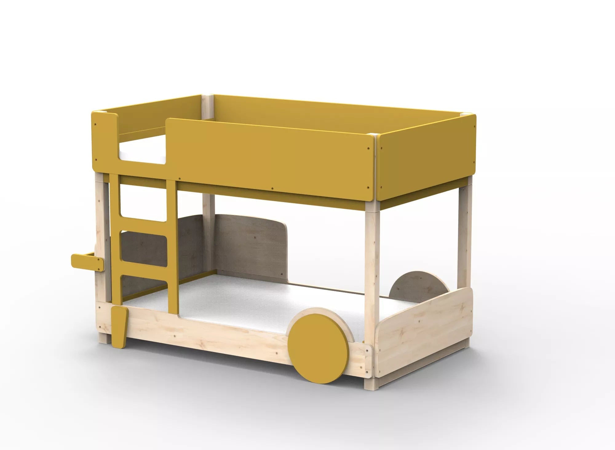 Lit Montessori superposé en bois massif - Éveil