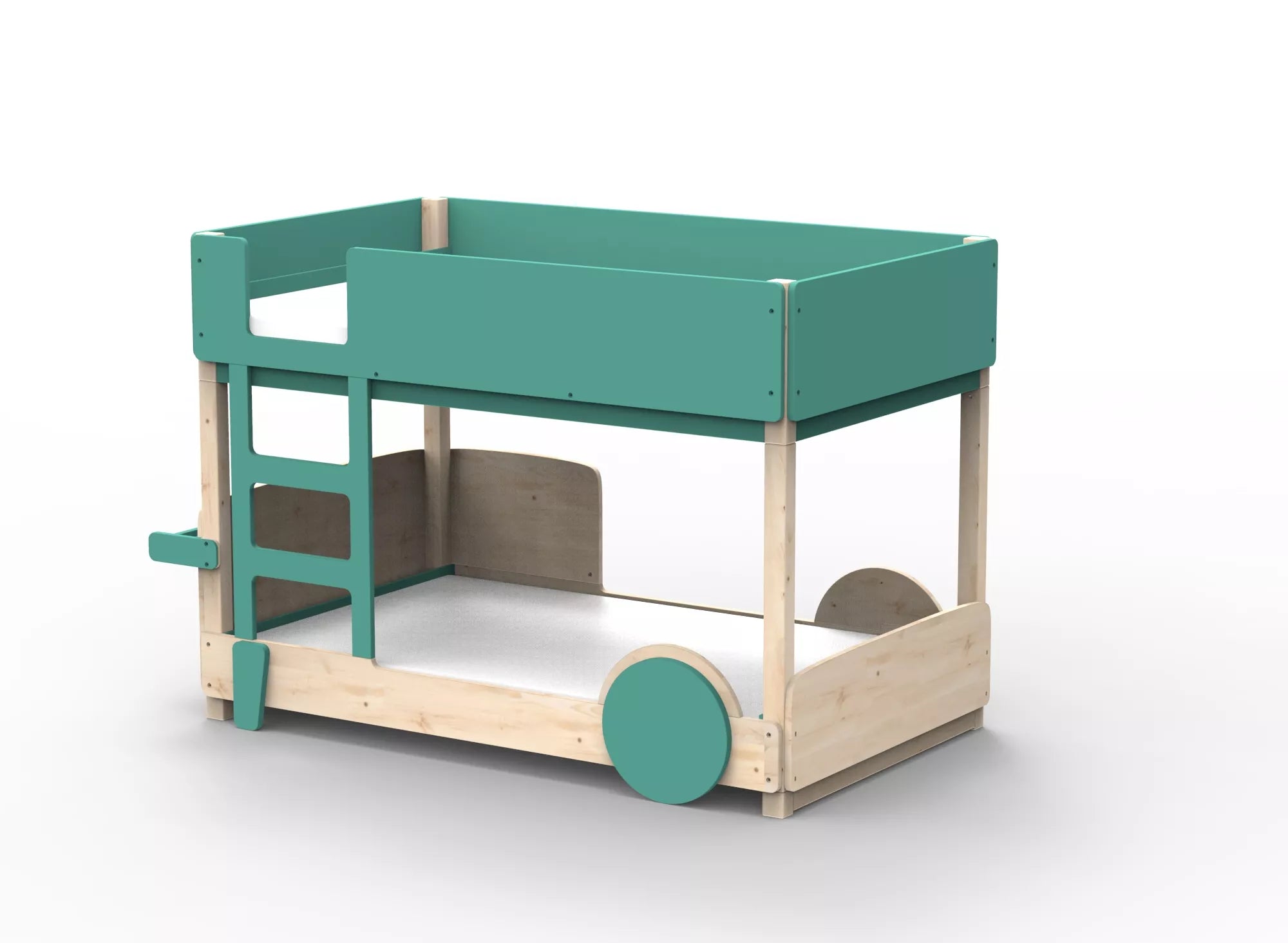 Lit Montessori superposé en bois massif - Éveil