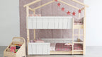 Lit Montessori cabane M2 superposé - Étoile