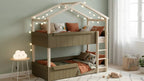 Lit Montessori cabane M2 superposé - Étoile