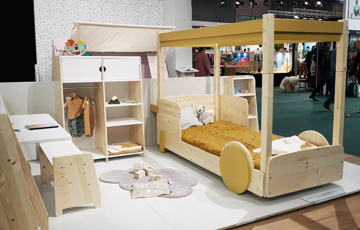 lit montessori baldaquin sans tiroir mise en situation