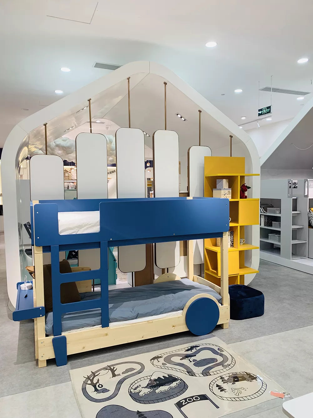 lit montessori superpose sans tiroir mise en situation